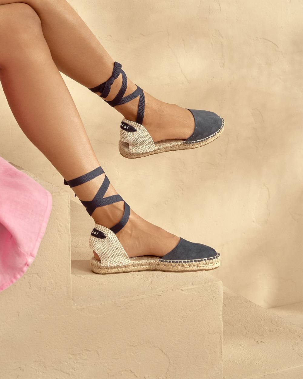 Manebí Valenciana con suola bassa - Hamptons - Patriot Blu Offerta per la Festa della Mamma