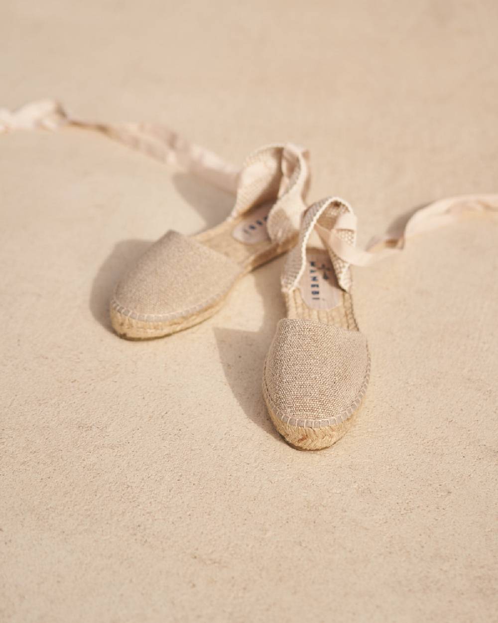 Manebí Organic Hemp Flat Valenciana Espadrilles - La Havana Natural Offerta San Valentino