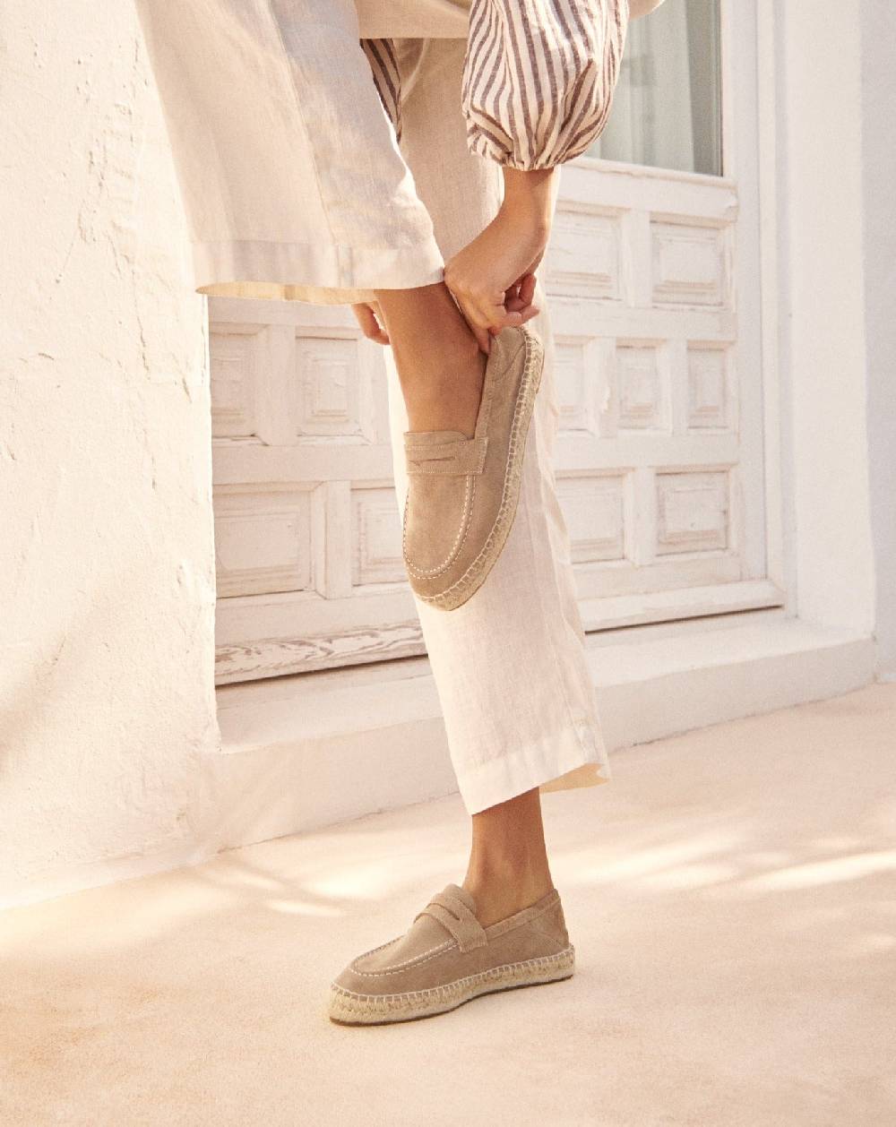Manebí Mocassini - Hamptons - Vintage Taupe Vendita calda
