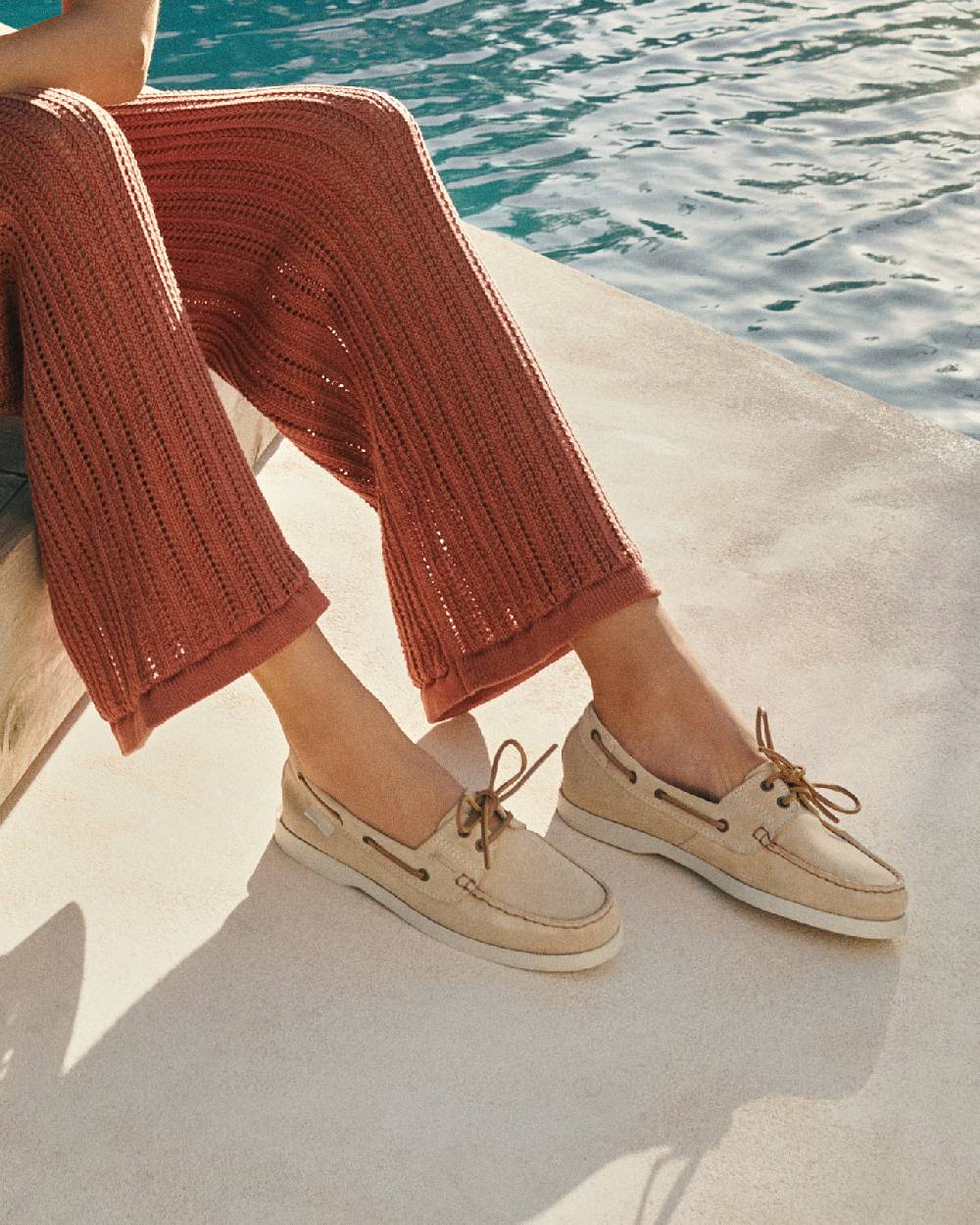 Manebí Suede Boat-Shoes - Hamptons Champagne Beige Latest fashion