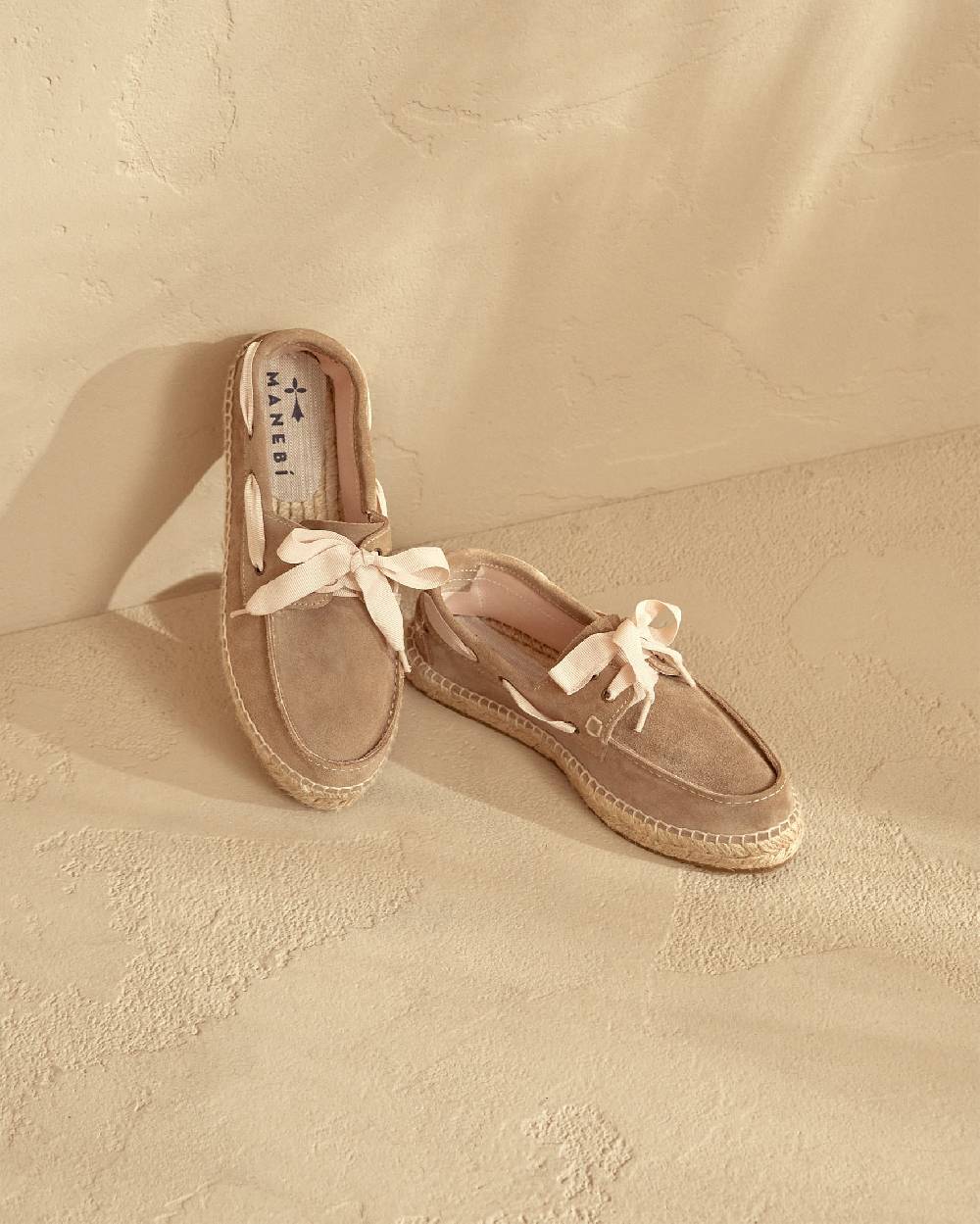 Manebí Scarpe da barca - Hamptons - Vintage Taupe Offerta temporanea