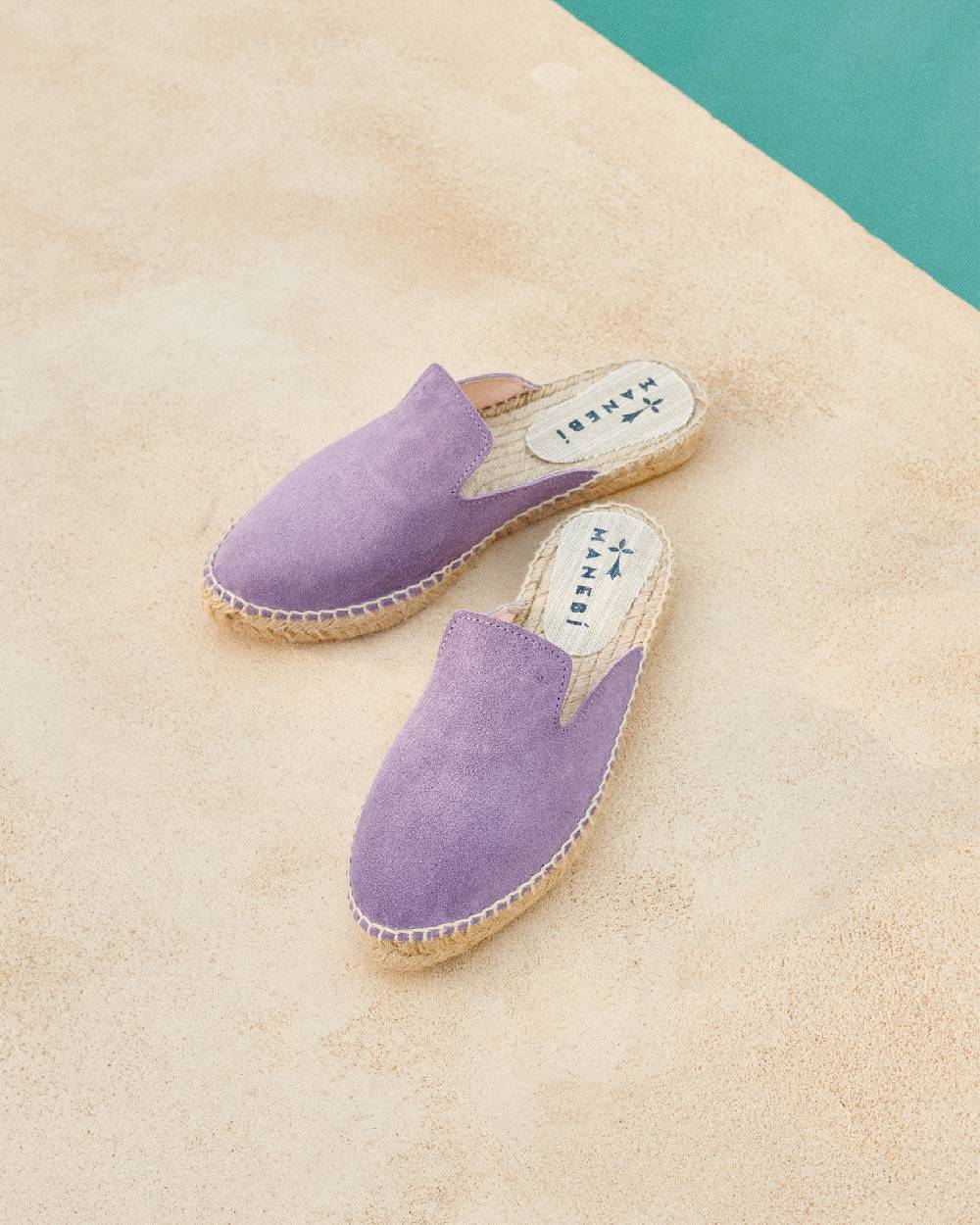 Manebí Suede Mules - Wisteria Lilac Grandi sconti