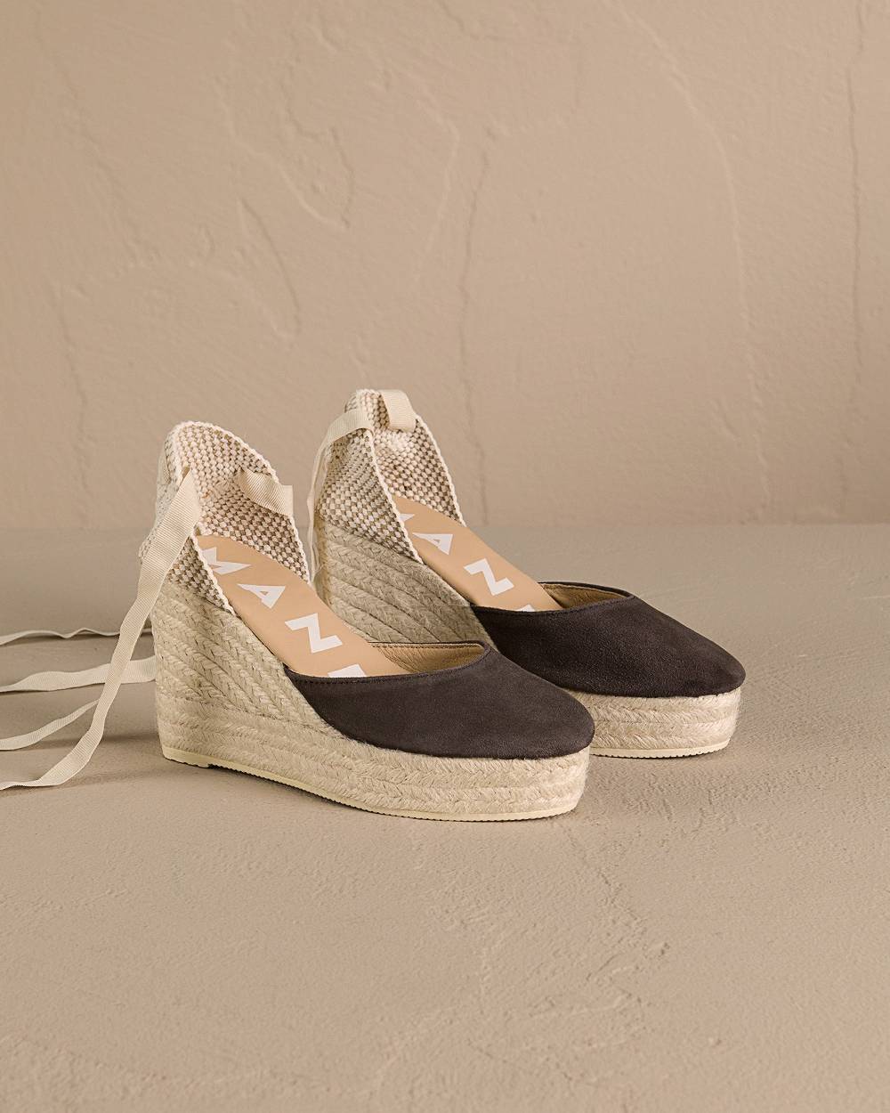 Manebí Soft Suede Wedge Espadrilles - Cocoa Discount Store per i nuovi prodotti