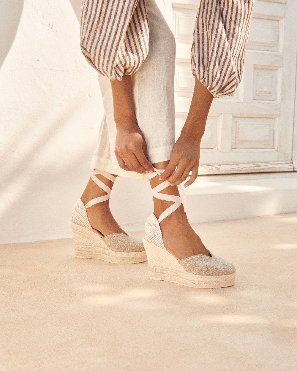 Manebí Organic Hemp Heart-Shaped|Wedge Espadrilles - La Havana Natural Esporta salva