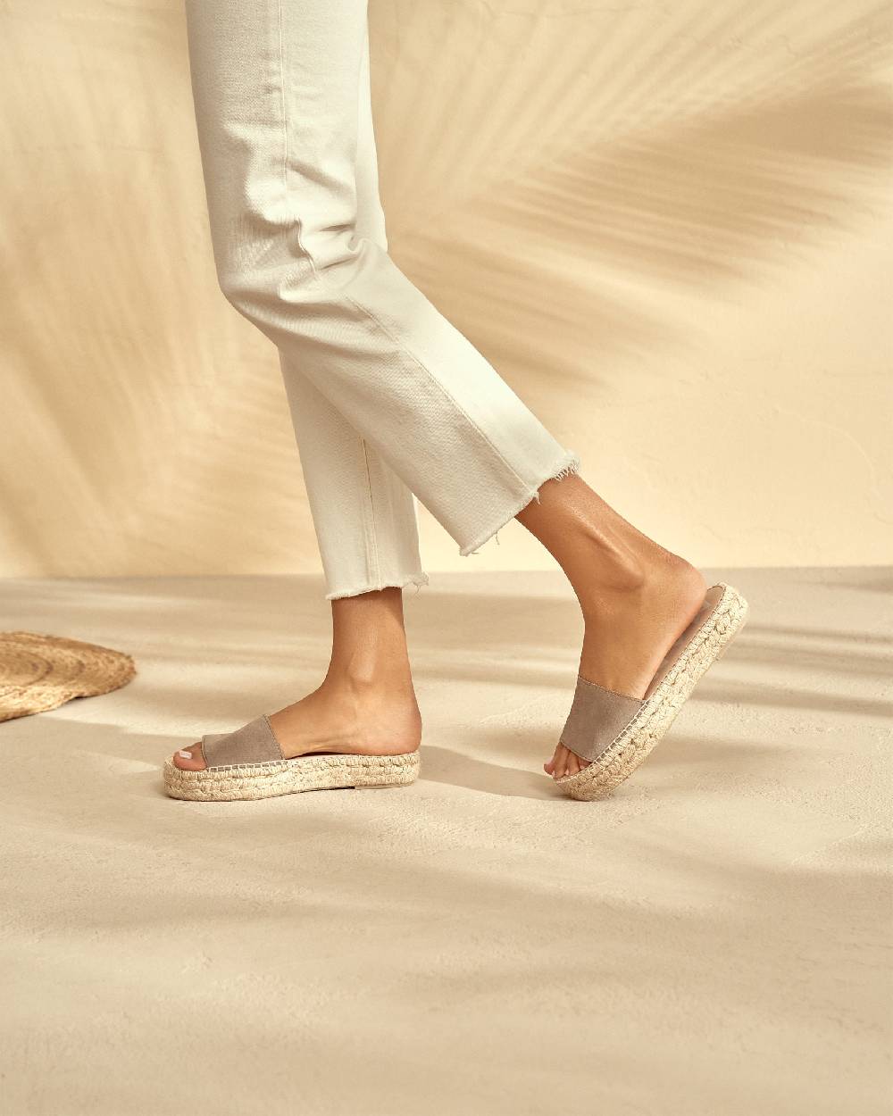 Manebí Suede Double Sole Slides - Hamptons Coco Brown Novità