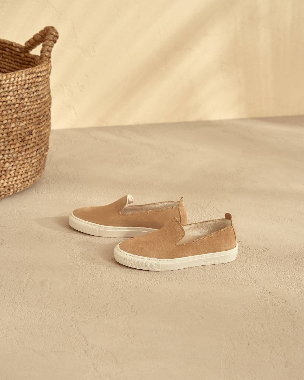 Manebí Suede Slip-On - Hamptons Champagne Beige Shopping online