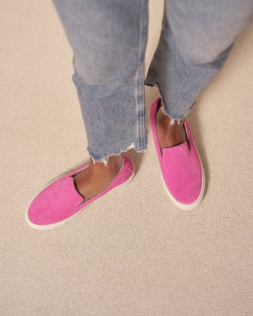 Manebí Suede Slip-On - Hamptons Bold Pink Offerta esclusiva