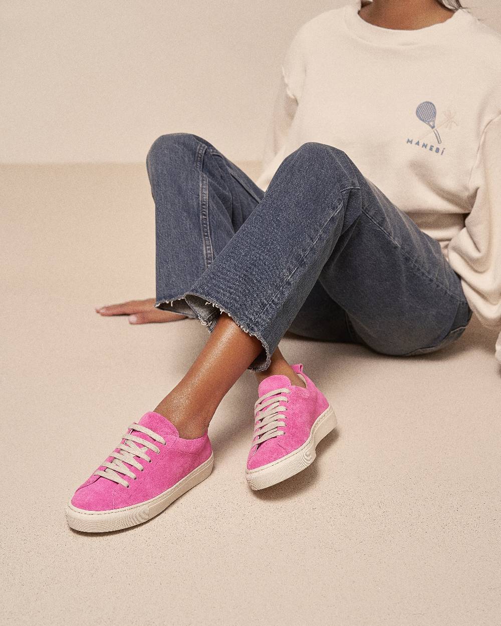 Manebí Suede Sneakers - Hamptons Bold Pink Vendite stagionali
