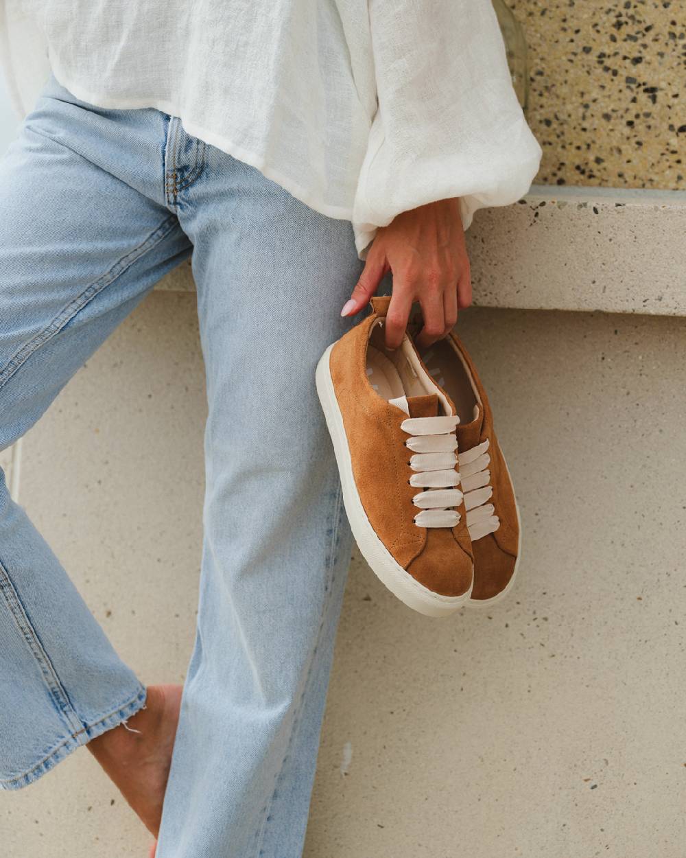Manebí Suede Sneakers - Hamptons Cuero Offerta San Valentino