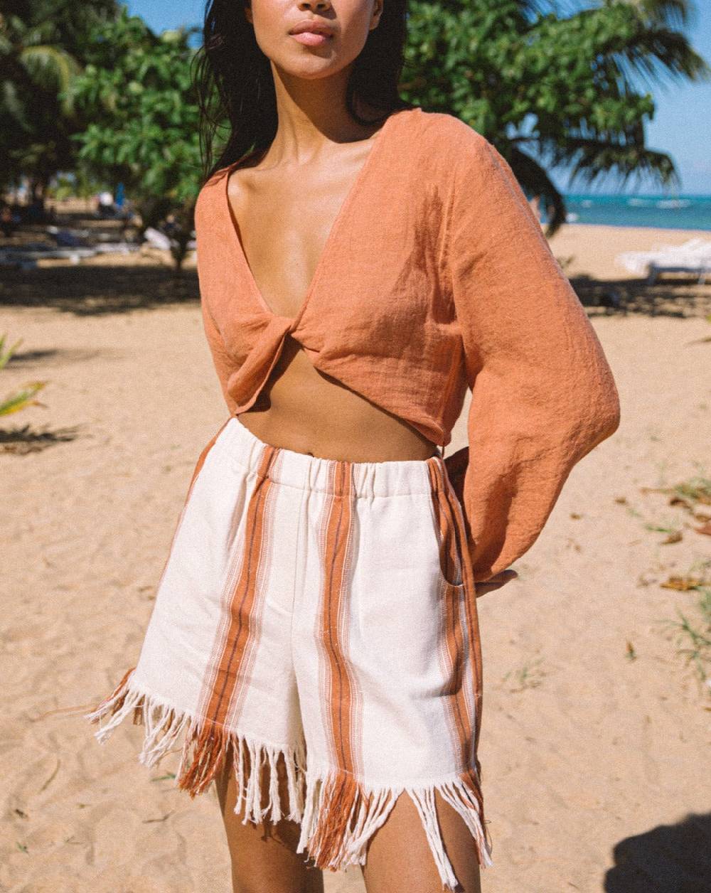 Manebí Linen Gauze Antigua Top - Sunbaked Offerta migliore