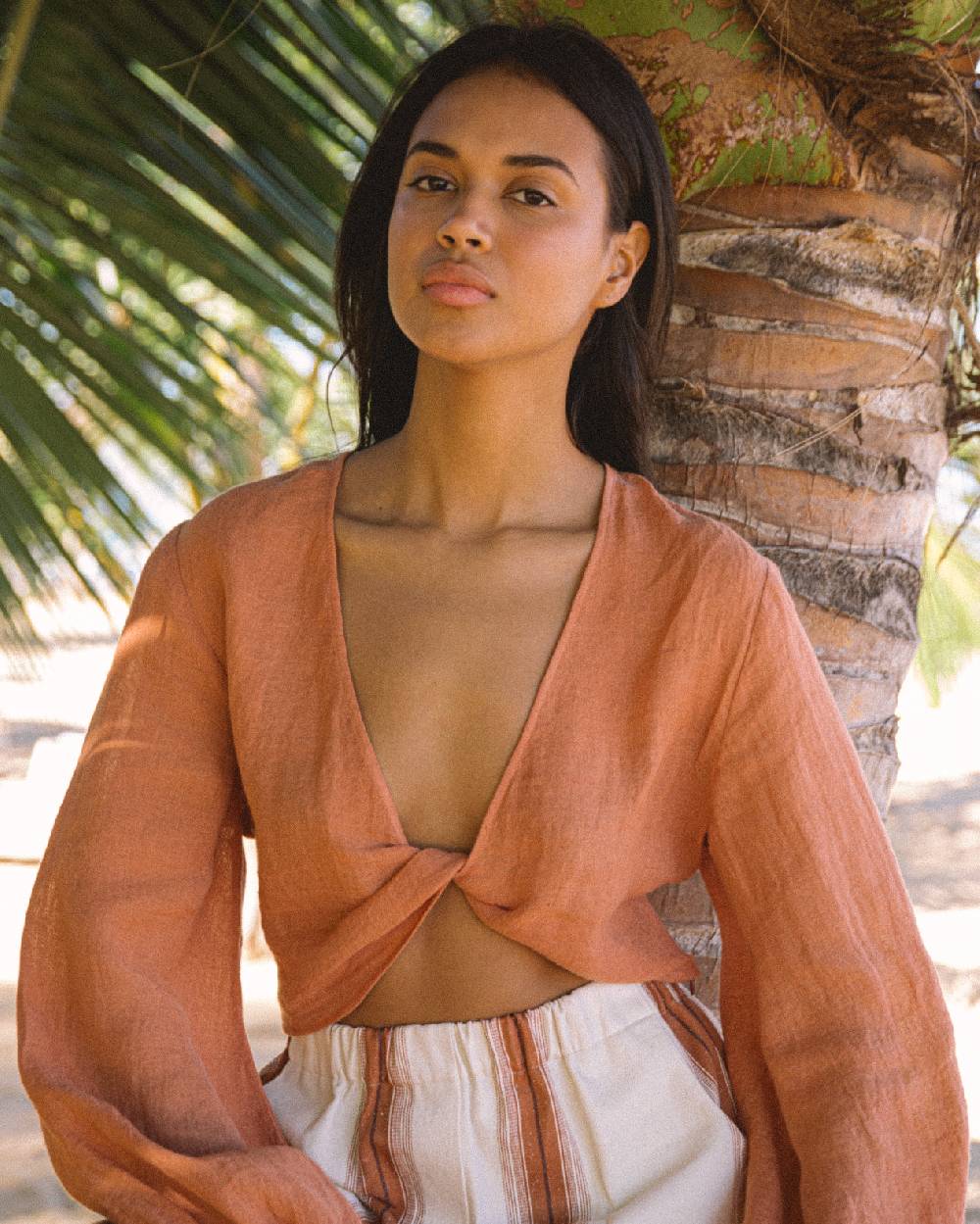 Manebí Linen Gauze Antigua Top - Sunbaked Offerta migliore