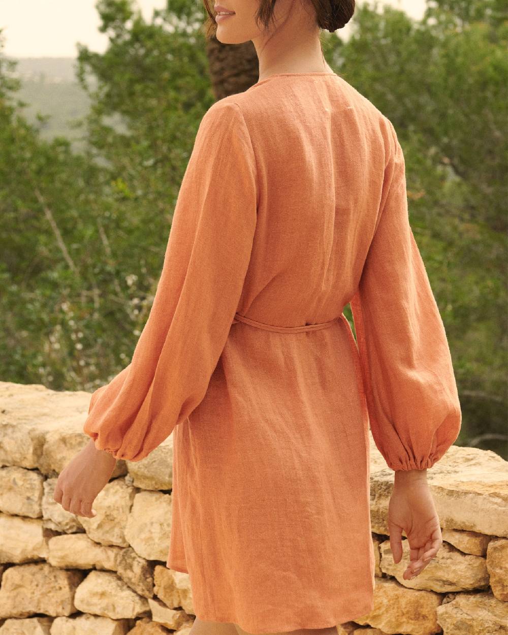 Manebí Linen Gauze Caracas Dress - Sunbaked Trasporto libero internazionale