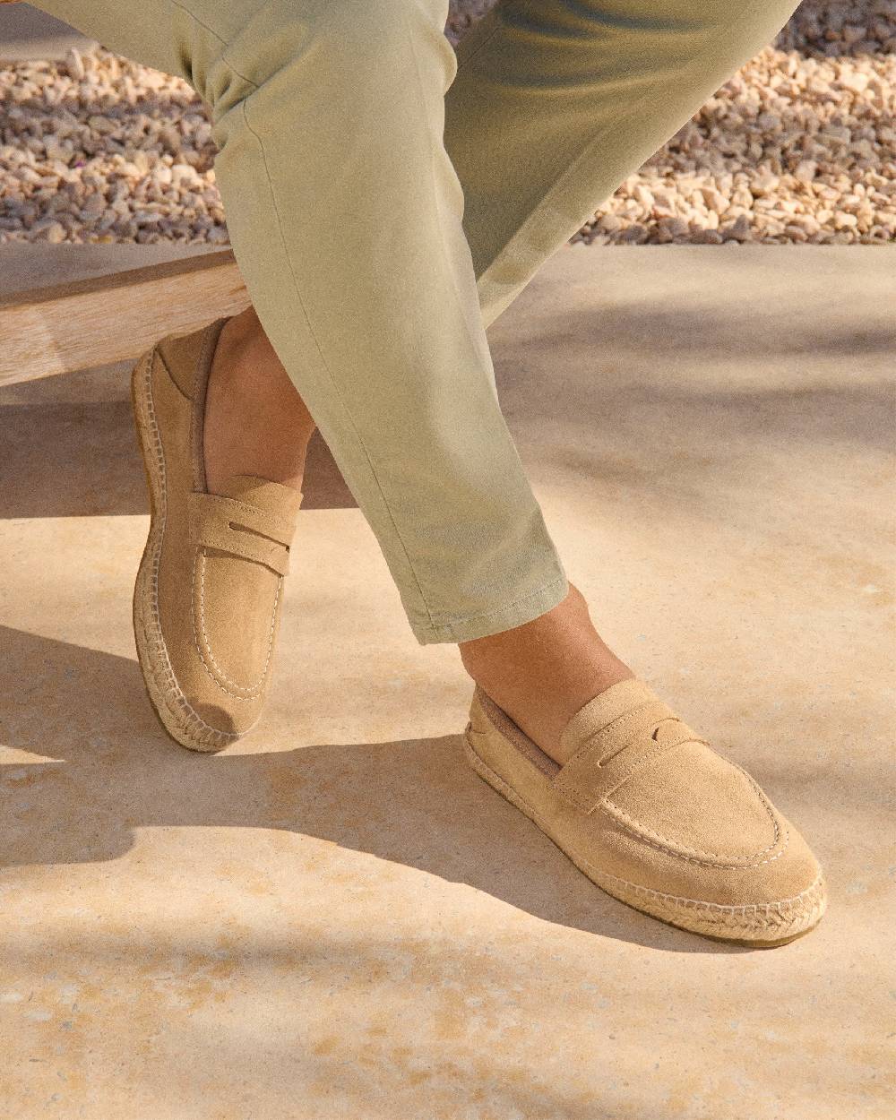 Manebí Mocassini - Hamptons - Washed Beige Ultimi due giorni