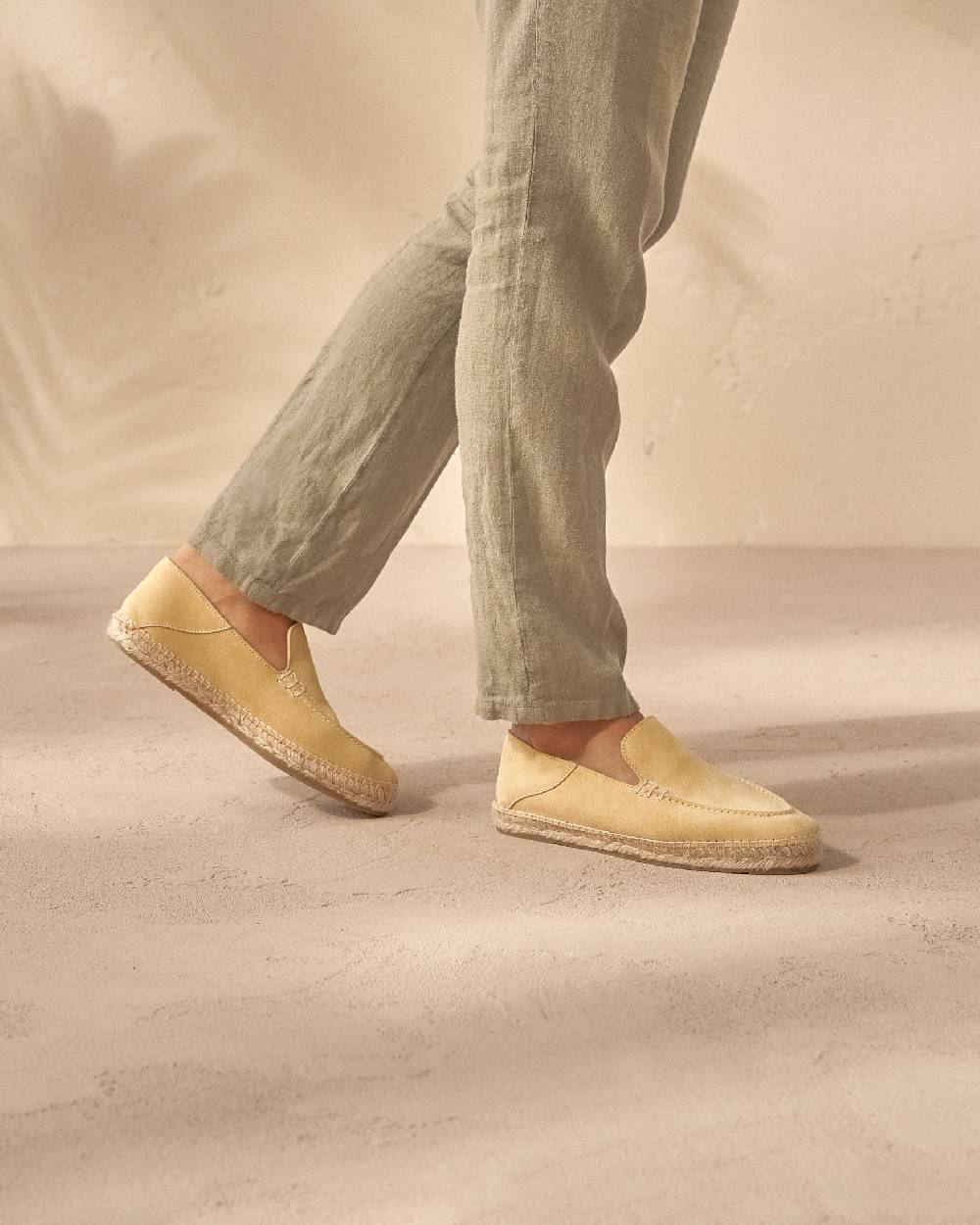 Manebí Mocassini traveler espadrillas in pelle scamosciata Espadrillas - Hamptons - Inca Cream Fino al 50% di sconto