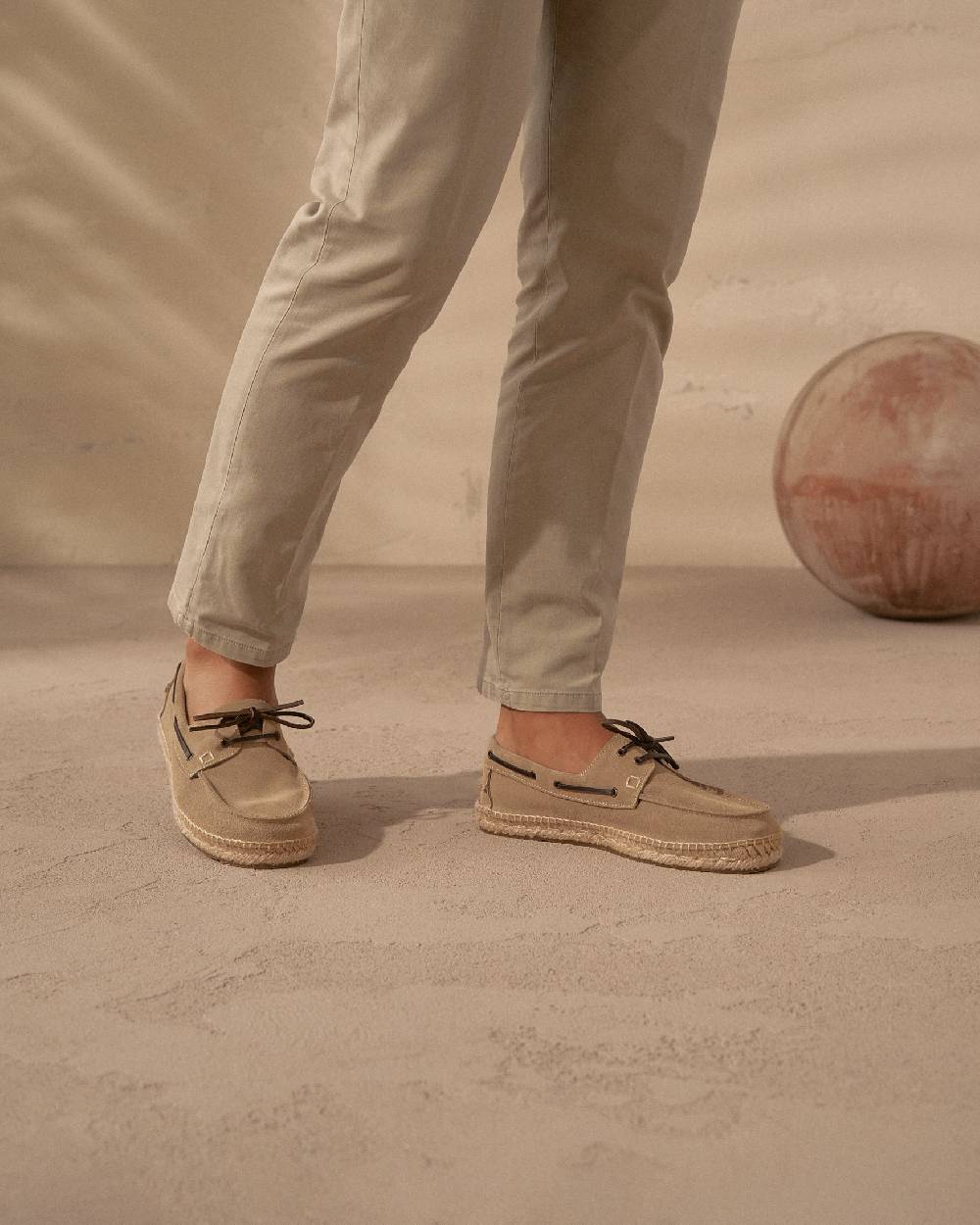 Manebí Scarpe da barca - Hamptons - Vintage Taupe Only for today