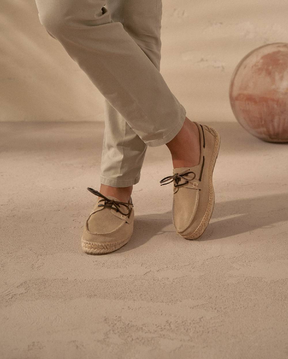 Manebí Scarpe da barca - Hamptons - Vintage Taupe Only for today