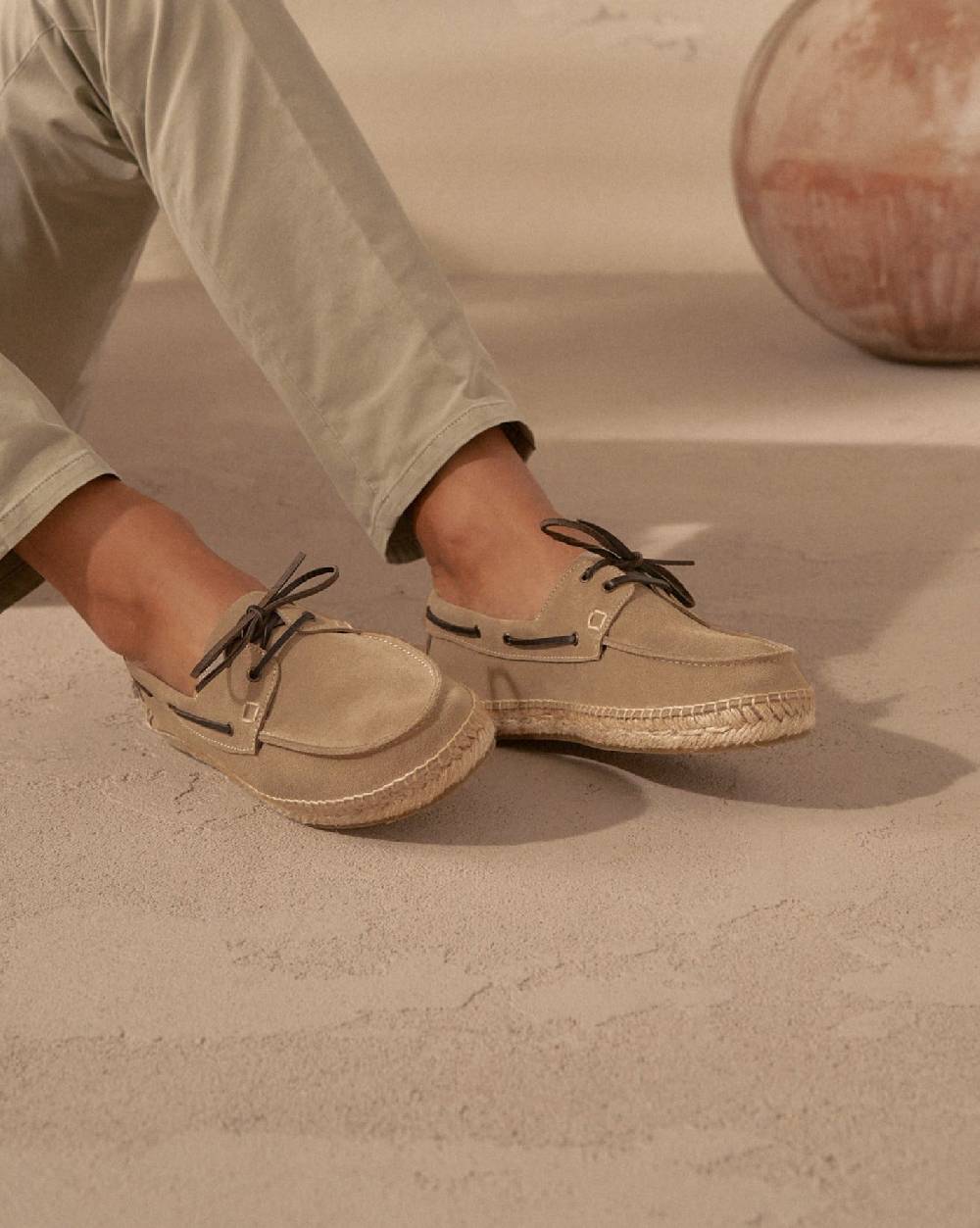 Manebí Scarpe da barca - Hamptons - Vintage Taupe Only for today