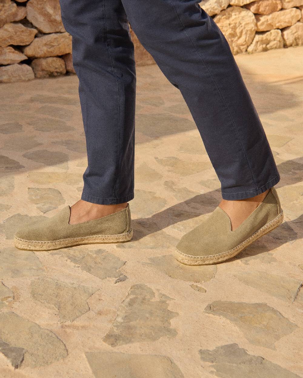 Manebí Espadrillas piatte in pelle scamosciata - Hamptons - Foresta Trasporto libero internazionale