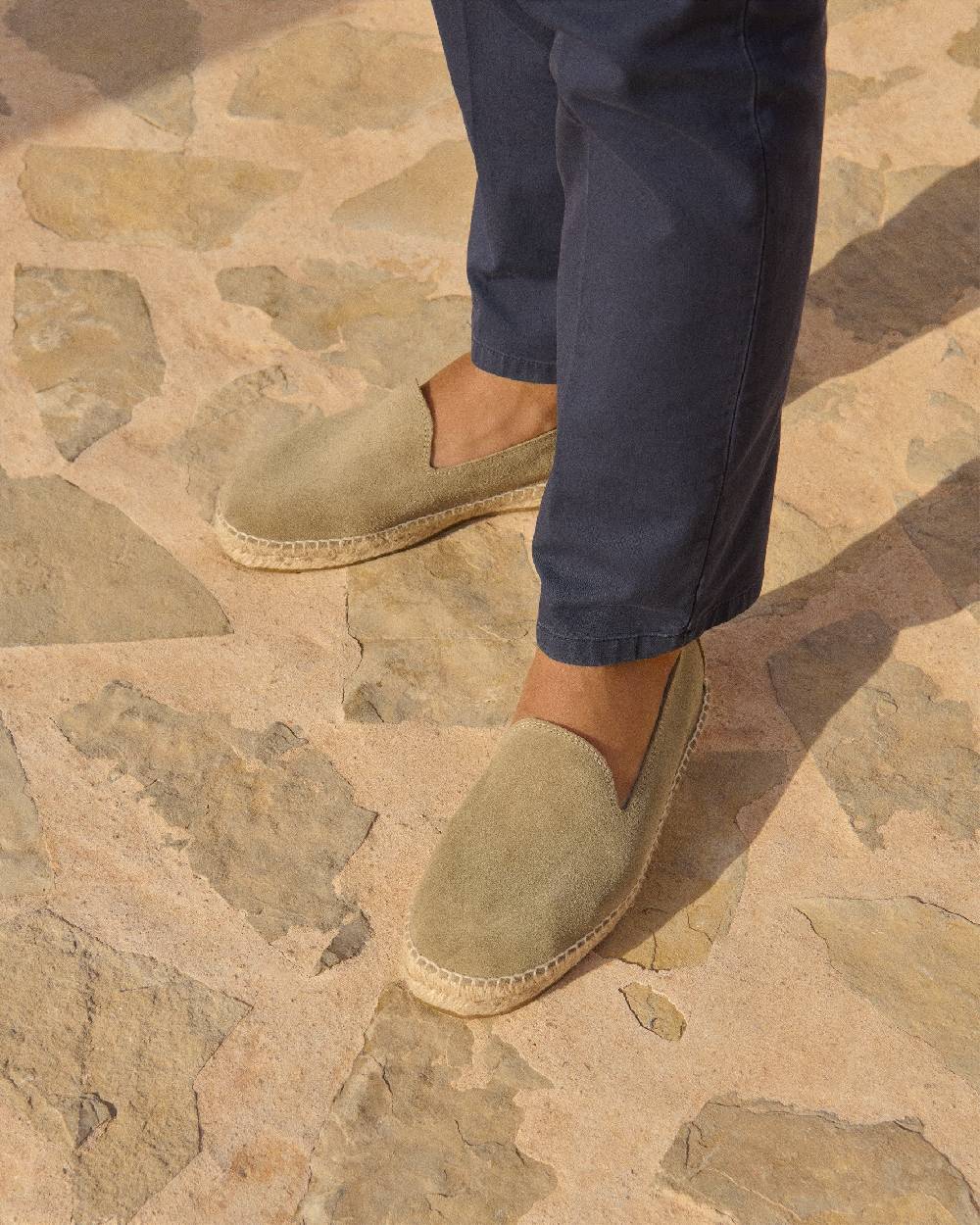 Manebí Espadrillas piatte in pelle scamosciata - Hamptons - Foresta Trasporto libero internazionale