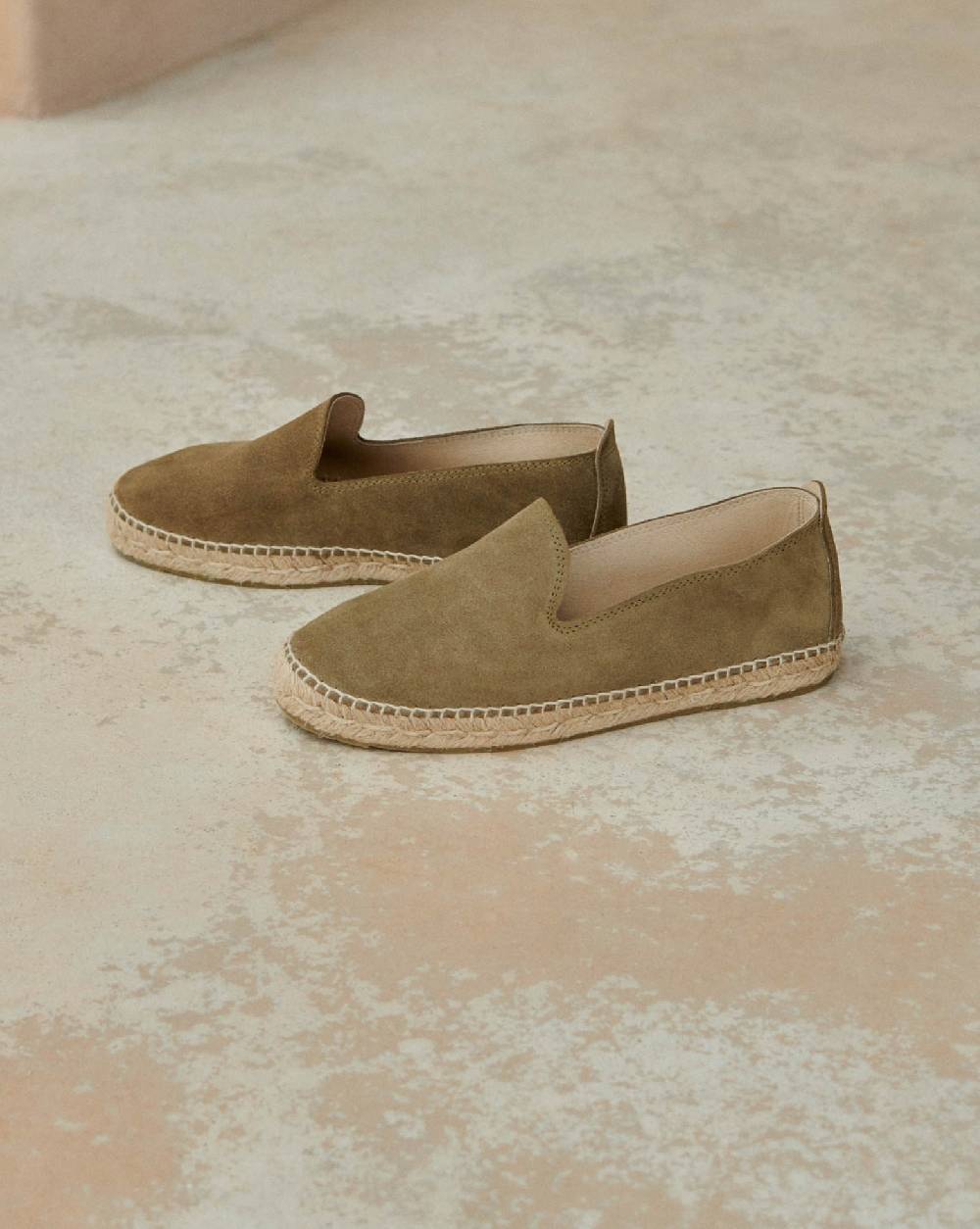 Manebí Espadrillas piatte in pelle scamosciata - Hamptons - Foresta Trasporto libero internazionale