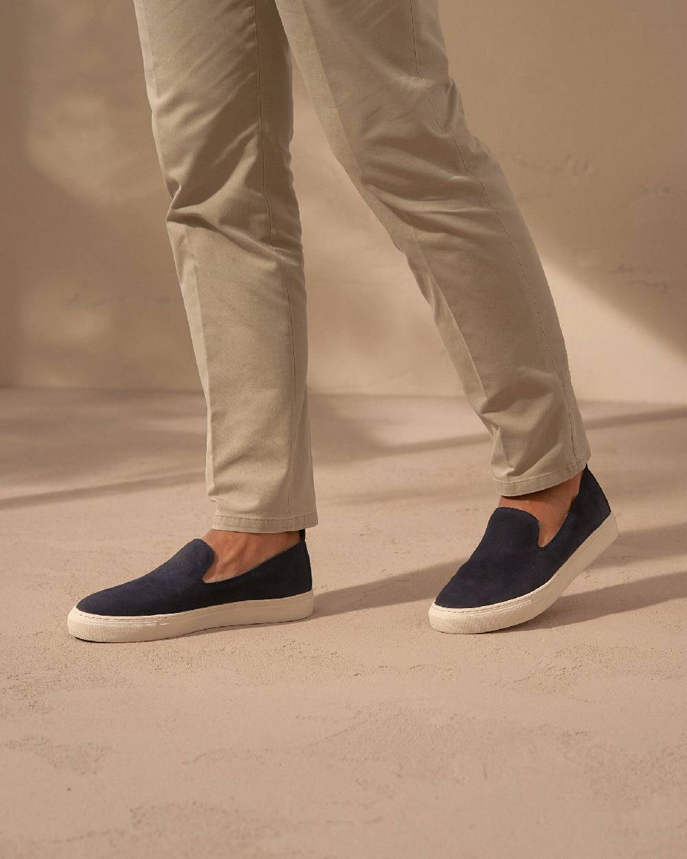 Manebí Slip-On in pelle scamosciata - Hamptons - Patriot Blu Vendita