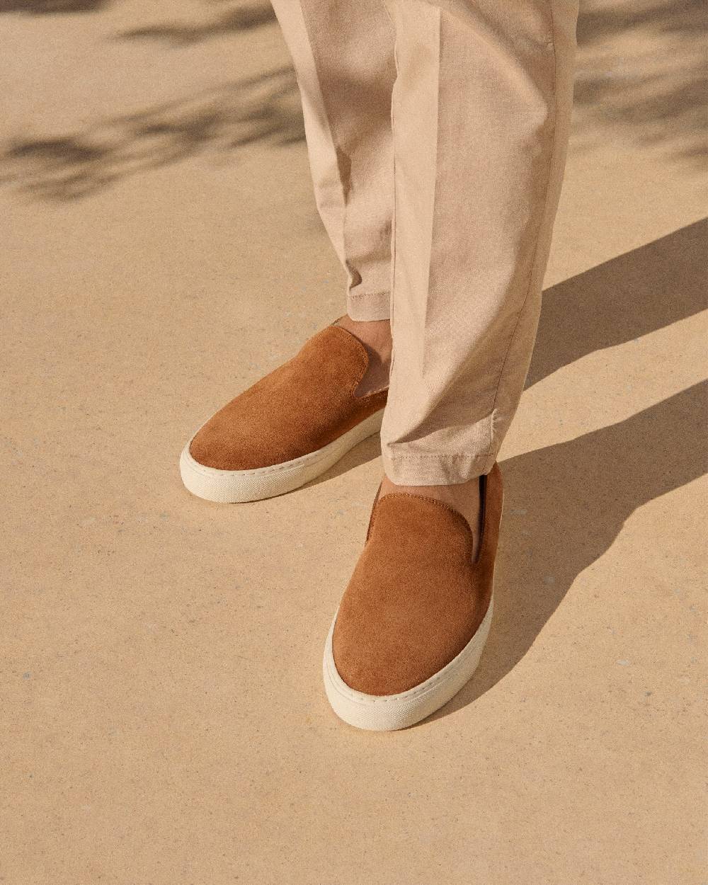 Manebí Slip-On in pelle scamosciata - Hamptons - Brown Sugar Spedizione Gratuita