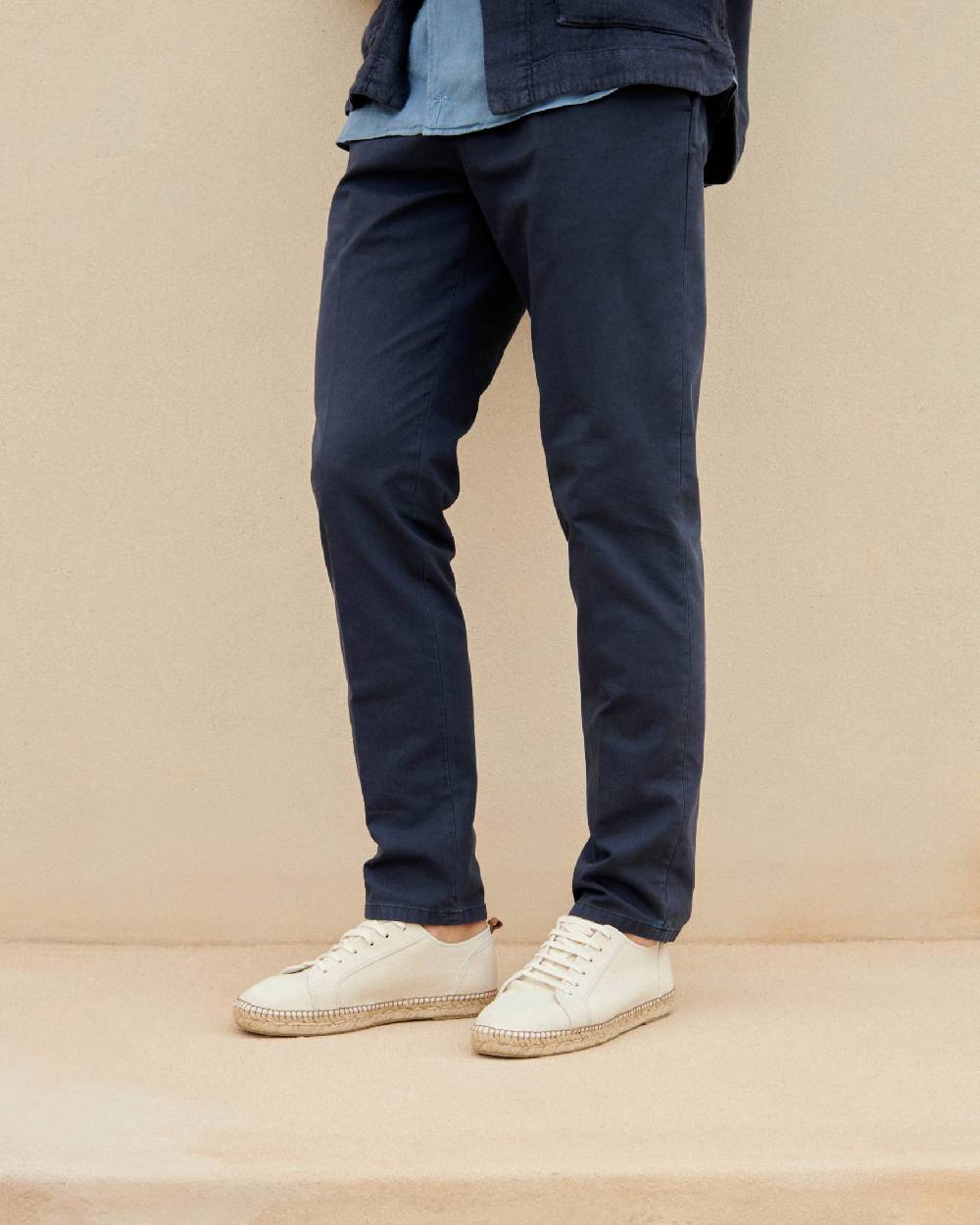 Manebí Stonewashed Cotton| Venice Trousers - Night Blue Economico