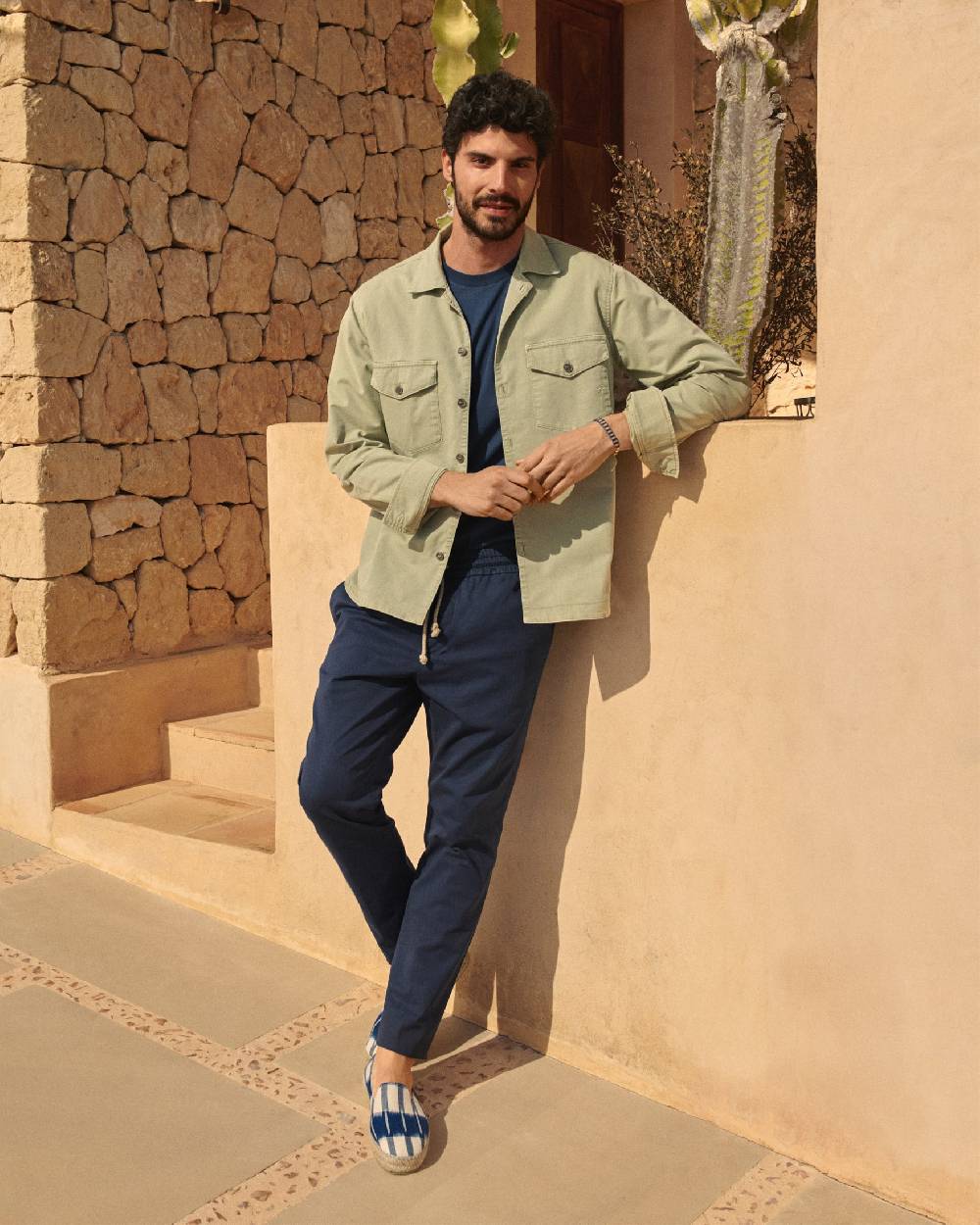 Manebí Stonewashed Cotton| Venice Trousers - Night Blue Economico