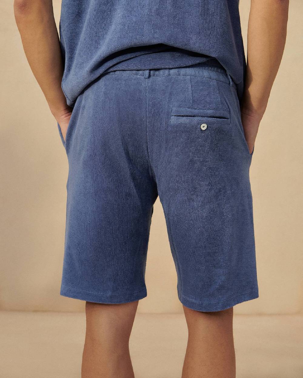 Manebí Organic Terry Cotton Vincenzo Shorts - Navy Saldi