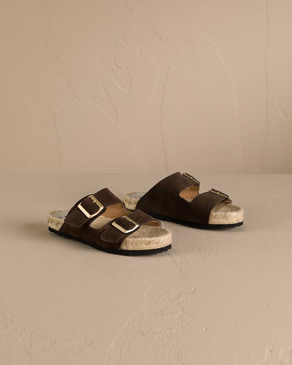 Manebí Suede Nordic Sandals - Cocoa Offerta speciale