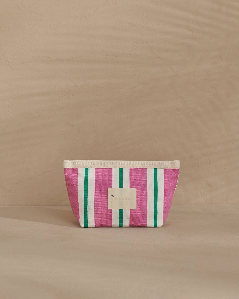 Manebí Canvas Tender2Tote - Portofino Pink And Green Stripes Latest fashion
