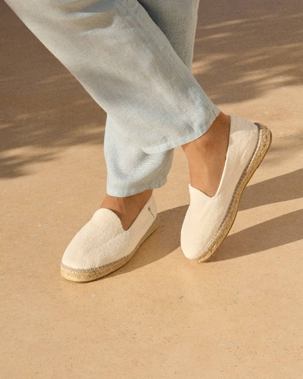 Manebí Organic Hemp Espadrilles - La Havana White Fino al 60% di sconto