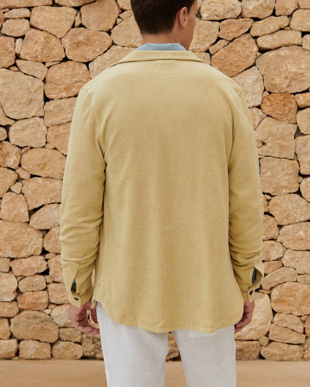 Manebí Organic Terry Cotton|Nicolo Shirt - Long Sleeves Sand Sostegno trimestrale
