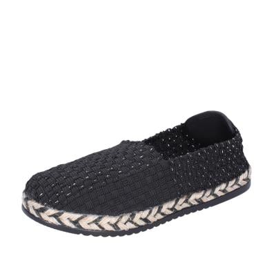 scarpe donna CAFè NOIR espadrillas nero tessuto MEA901 BF478 scarpe donna CAFè NOIR espadrillas nero tessuto MEA901 BF478