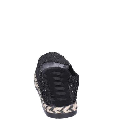 scarpe donna CAFè NOIR espadrillas nero tessuto MEA901 BF478 Promozione Limitata