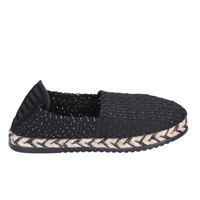 scarpe donna CAFè NOIR espadrillas nero tessuto MEA901 BF478 Promozione Limitata