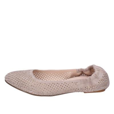 scarpe donna CAFè NOIR ballerine beige camoscio strass MEL501 BF513 Shopping Online