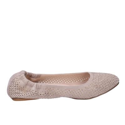 scarpe donna CAFè NOIR ballerine beige camoscio strass MEL501 BF513 Shopping Online