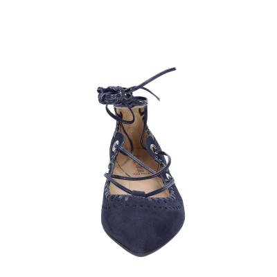 scarpe donna CAFè NOIR ballerine blu camoscio MED507 BF402 Affare Del Giorno