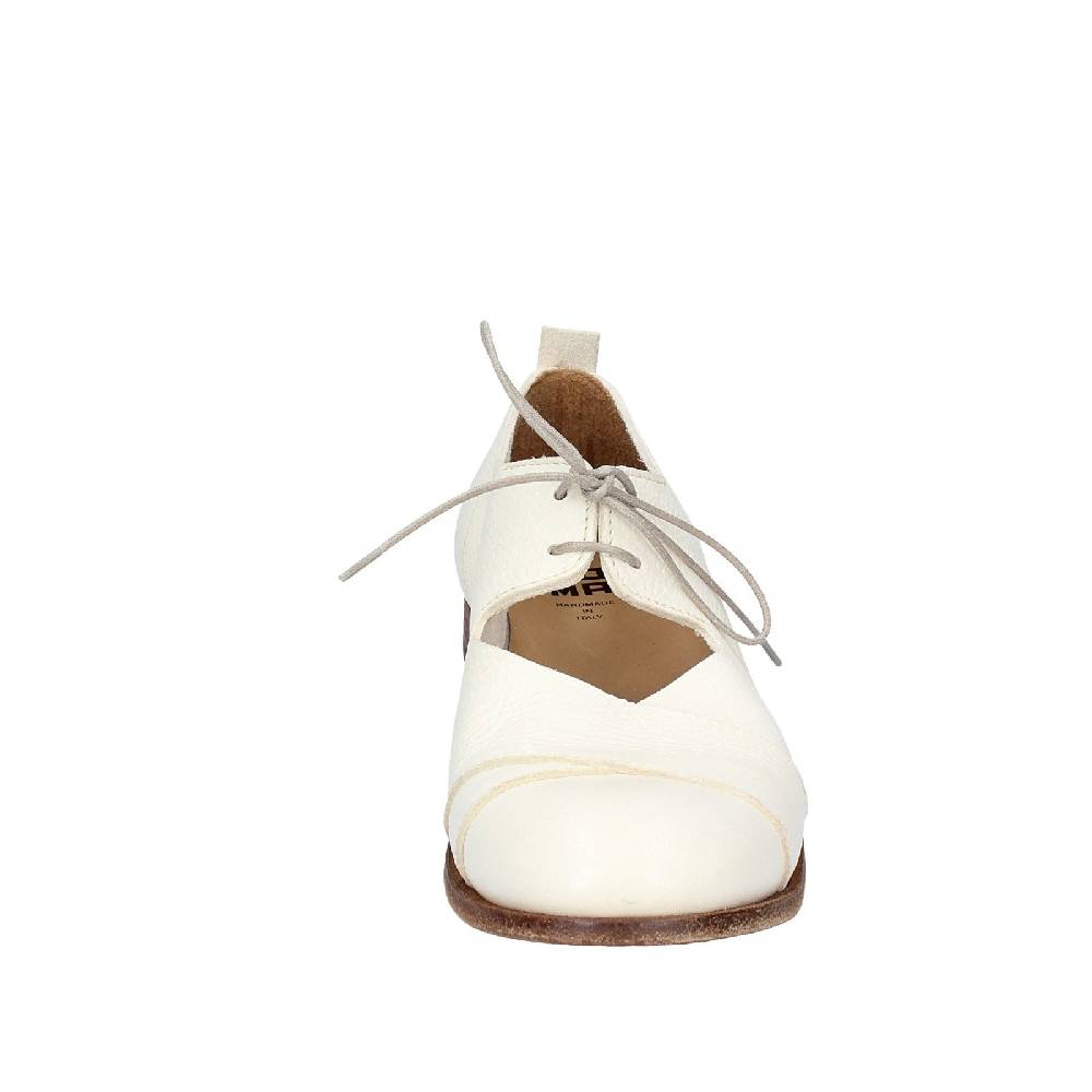 scarpe donna MOMA classiche bianco pelle 39405A VINTAGE EX460 Nuova