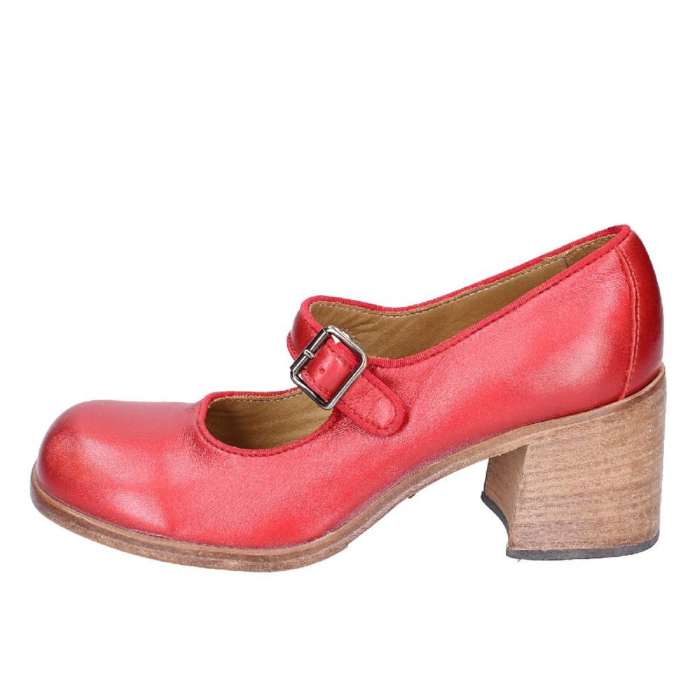 scarpe donna MOMA decollete rosso pelle 47403L VINTAGE EX448 2025