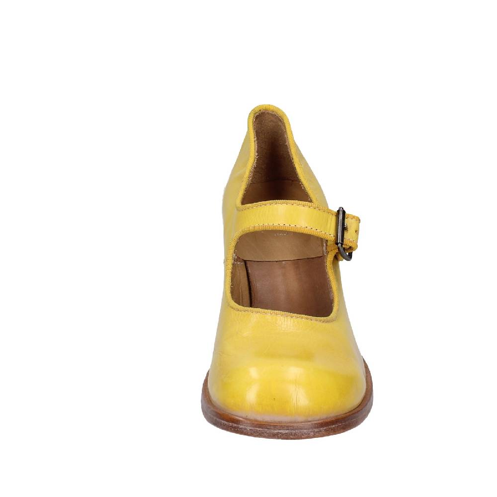 scarpe donna MOMA decollete giallo pelle 47403L VINTAGE EX446 Italy