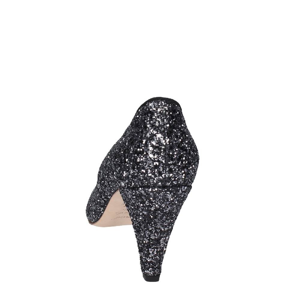 scarpe donna ANNIEL decollete nero glitter EX219 Italia