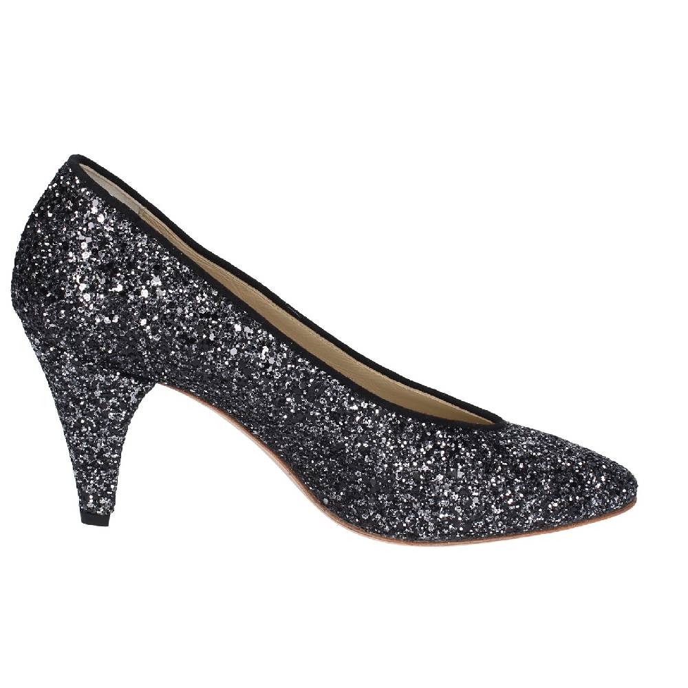 scarpe donna ANNIEL decollete nero glitter EX219 Italia