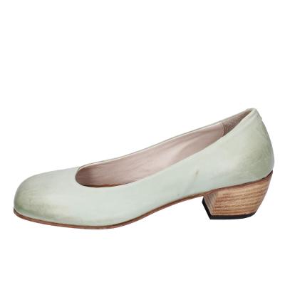 scarpe donna MOMA decollete verde pelle BE500 Sconti questo mese