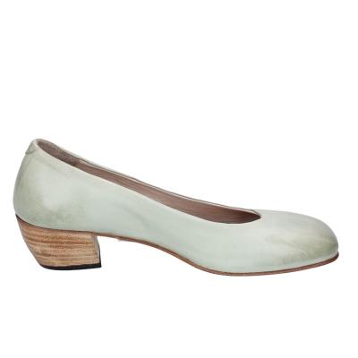scarpe donna MOMA decollete verde pelle BE500 Sconti questo mese