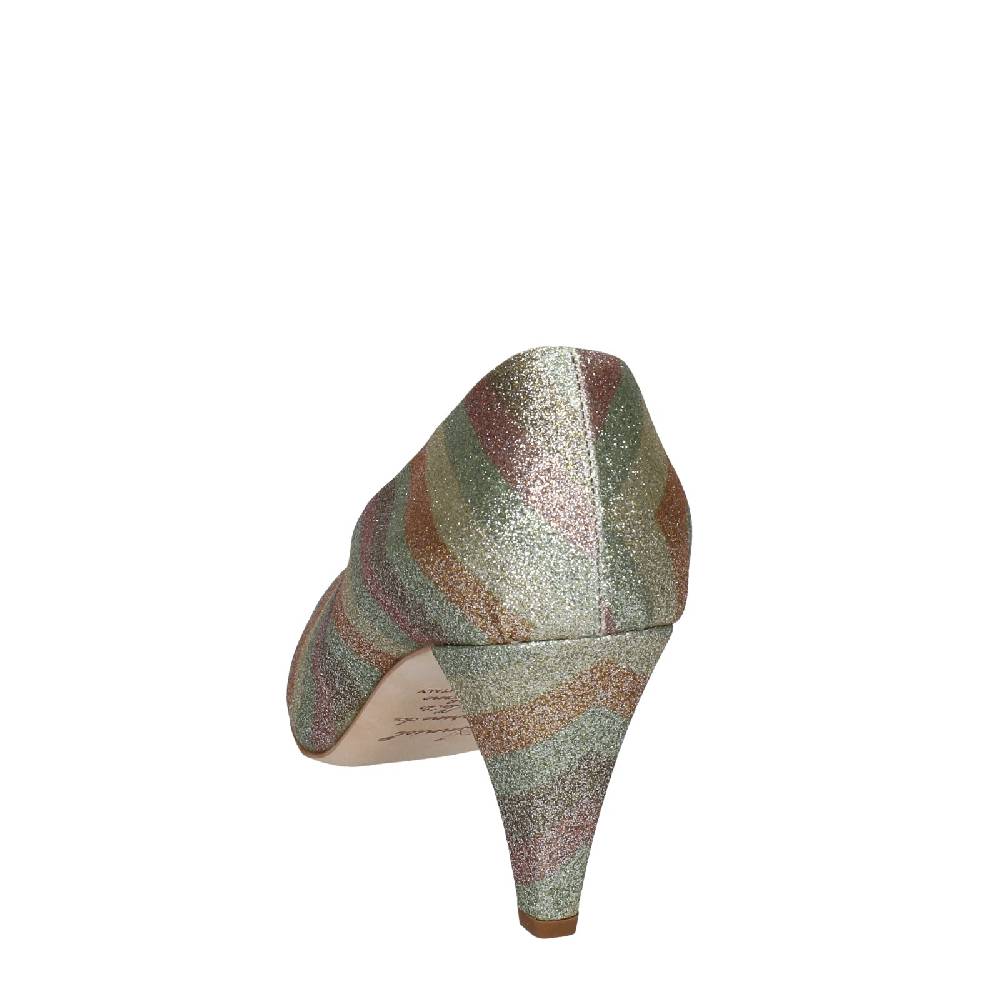 scarpe donna ANNIEL decollete oro glitter EX224 Qualità