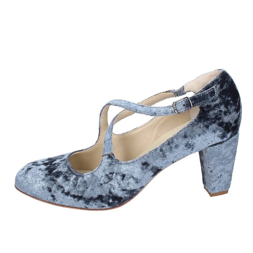 scarpe donna ANNIEL decollete grigio velluto EX257 Vendita