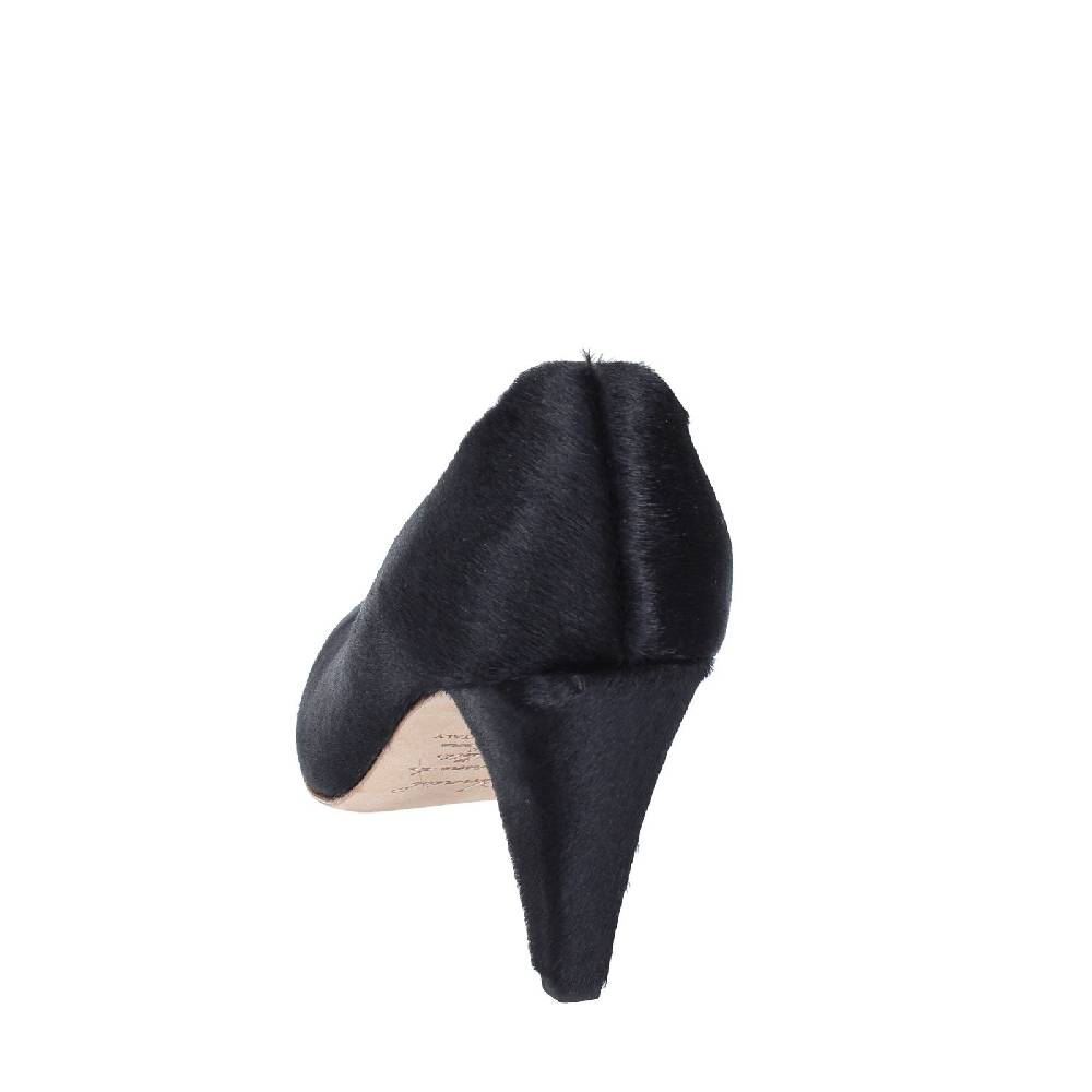 scarpe donna ANNIEL decollete nero cavallino EX252 Promozione