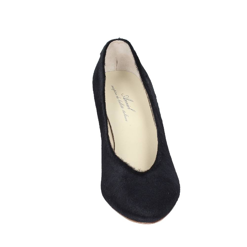 scarpe donna ANNIEL decollete nero cavallino EX252 Promozione